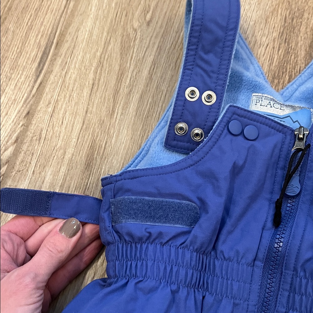 The Children's Place Periwinkle Blue Snow Bib Overalls / Snow Pants 24M - Picture 4 of 9